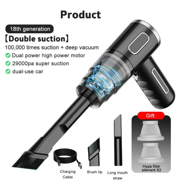 29000Pa Wireless Car Vacuum Cleaner - Image 3