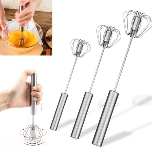 Semi-Automatic Stainless Steel Egg Beater
