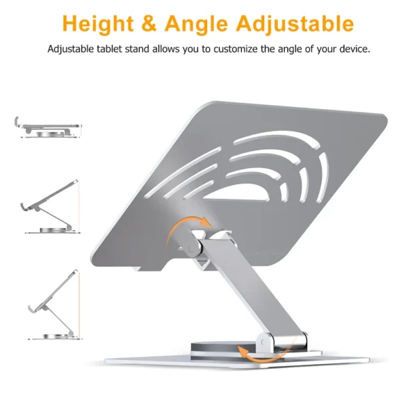 360° Rotating Tablet Stand for iPad Pro and More - Image 7