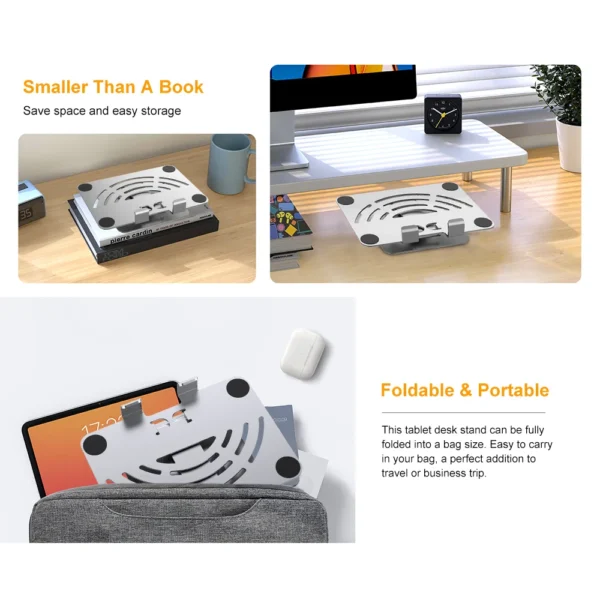 360° Rotating Tablet Stand for iPad Pro and More - Image 9