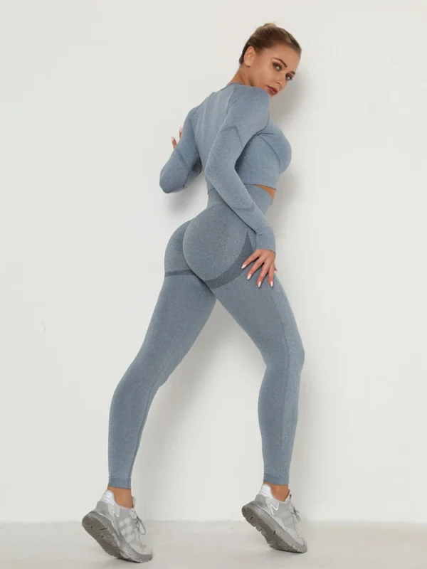Women Seamless High Waist Push-Up Workout Leggings - Image 25